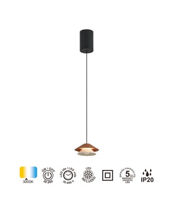 PICCOLA * COLGANTE LED 5W MARRON